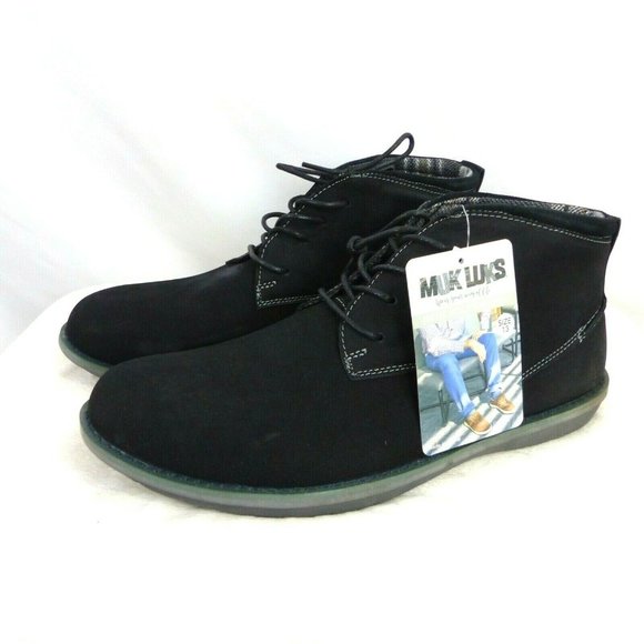 Muk Luks Shoes | Muk Luks Men's Charlie Shoes Black 13 Medium BootsLeather Chukka | Color: Black | Size: 13 | Rasich24's Closet